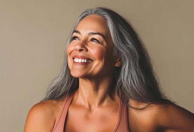 Smiling woman on the MEDVi telehealth weight loss program